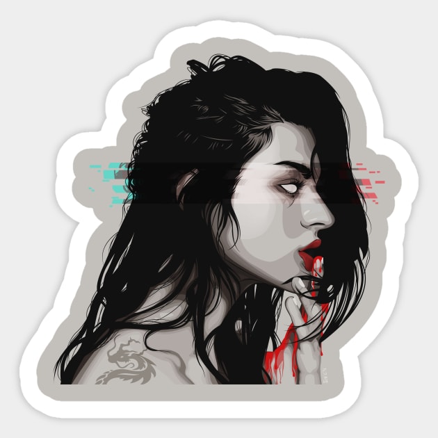 Killer Sticker by MB24Black